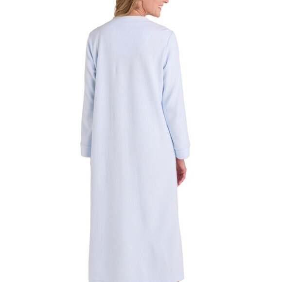 NWT Embroidered Waffle-Knit Nightgown by Miss Elaine S - Picture 3 of 3